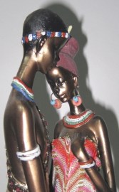 Pareja africanos 50cm. (6)